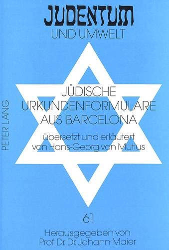 Stock image for Jdische Urkundenformulare aus Barcelona. for sale by SKULIMA Wiss. Versandbuchhandlung