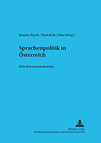 9783631501894: Sprachenpolitik in Oesterreich: Eine Bestandsaufnahme: 17