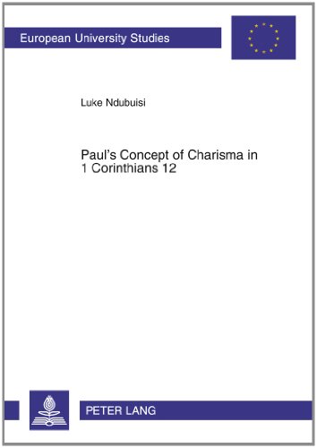 Stock image for Paul's Concept of Charisma in 1 Corinthias 12 With Emphasis on Ni for sale by Librairie La Canopee. Inc.