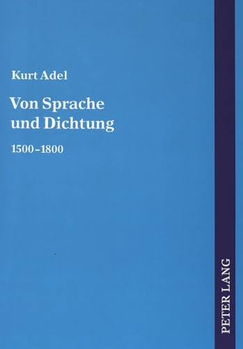 9783631520819: Von Sprache und Dichtung: 1800-2000 (German Edition)