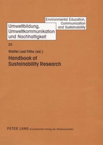 9783631526064: Handbook of Sustainability Research: 20 (Umweltbildung, Umweltkommunikation und Nachhaltigkeit Environmental Education, Communication and Sustainability)