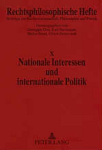 Imagen de archivo de Nationale Interessen und internationale Politik a la venta por Librairie La Canopee. Inc.