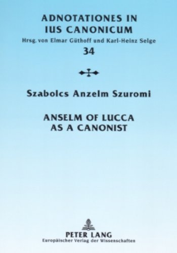 Imagen de archivo de Anselm of Lucca as a canonist a la venta por Ganymed - Wissenschaftliches Antiquariat