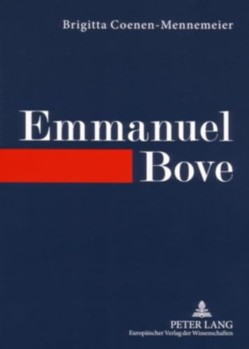 Beispielbild fr Emmanuel Bove. Comdie humaine des Scheiterns, zum Verkauf von modernes antiquariat f. wiss. literatur