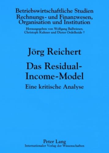 9783631568460: Das Residual-Income-Model: Eine Kritische Analyse