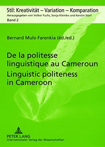 Stock image for De La Politesse Linguistique Au Cameroun for sale by Books Puddle