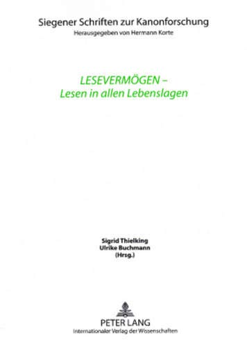Stock image for Lesevermoegen - Lesen in Allen Lebenslagen (Paperback) for sale by CitiRetail