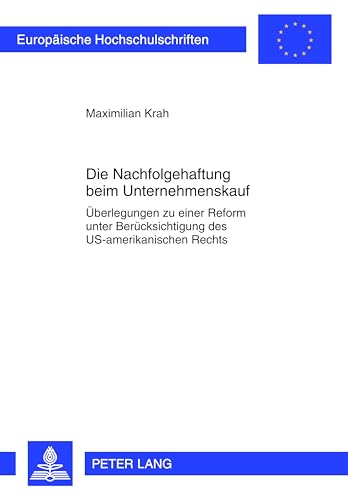 Die Nachfolgehaftung beim Unternehmenskauf - Maximilian Krah