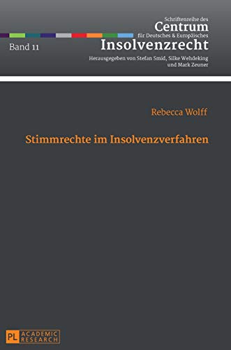 Beispielbild fr Stimmrechte im Insolvenzverfahren. zum Verkauf von Antiquariat + Verlag Klaus Breinlich