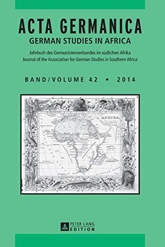 9783631657683: Acta Germanica; German Studies In Africa (42)