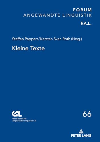 9783631812471: Kleine Texte (FORUM ANGEWANDTE LINGUISTIK – F.A.L.) (German Edition)
