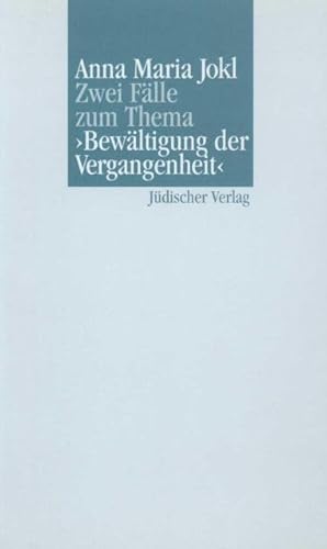 Imagen de archivo de Zwei Flle zum Thema: >Bewltigungder Vergangenheit<. a la venta por Henry Hollander, Bookseller