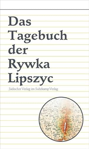 Stock image for Das Tagebuch der Rywka Lipszyc for sale by Ammareal