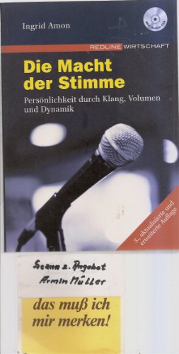 Stock image for Die Macht der Stimme. Persnlichkeit durch Klang, Volumen und Dynamik for sale by medimops