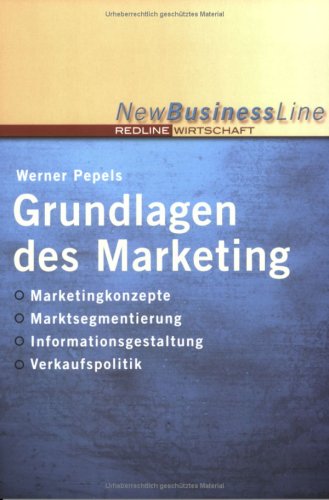 Imagen de archivo de Grundlagen des Marketing [Paperback] Pepels, Werner a la venta por tomsshop.eu