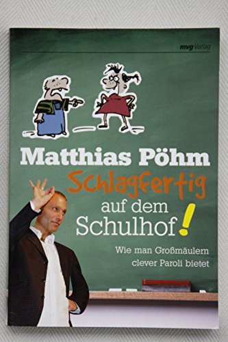 Schlagfertig auf dem Schulhof : wie man Großmäulern clever Paroli bietet. Unsere Zeit ist auch für die Kids gnadenloser geworden: Jedes 5. Kind in Deutschland hat bereits einen Schulkameraden so heftig geschlagen, dass er ärztlich behandelt werden musste. Kinder sind in Schule und Freizeit oft schlimmen Hänseleien ausgesetzt. Einer ist zu dick, die andere hat eine Zahnspange, der dritte ist Ausländer und die vierte trägt eine Brille. Es gibt immer Großmäuler und Rädelsführer, die die Schwächen anderer ausnutzen und sie verbal richtiggehend fertigmachen. Viele Kinder gehen mit Angst zur Schule. Ihre einzige Strategie ist, zuzuschlagen oder zu schweigen und Narben auf der Seele davonzutragen. Matthias Pöhm will hier Abhilfe schaffen und hat speziell für Kinder Strategien entwickelt, wie sie anderen zeigen: Achtung! Ich kann kontern! - Pöhm, Matthias