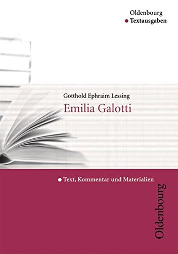 Beispielbild fr Emilia Galotti: Text, Kommentar und Materialien zum Verkauf von medimops