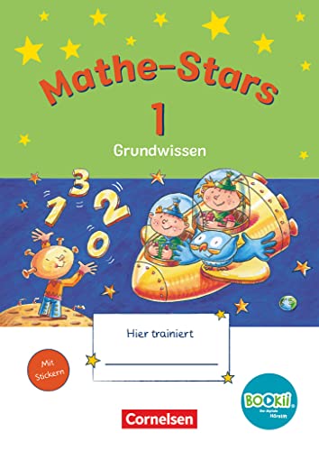 9783637017467: Mathe-Stars - Grundwissen - BOOKii-Ausgabe - 1. Schuljahr. Grundwissen. bungsheft mit Lsungen: bungsheft mit Tingfunktion. Mit Lsungen