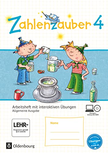 9783637022096: Zahlenzauber 4. Schuljahr - Allgemeine Ausgabe - Arbeitsheft mit interaktiven bungen auf scook.de: Mit CD-ROM und Lsungsheft