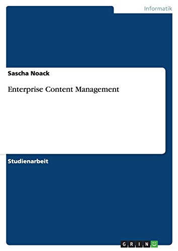 9783638644631: Enterprise Content Management