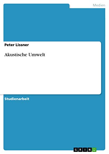 Beispielbild fr Akustische Umwelt (German Edition) zum Verkauf von dsmbooks