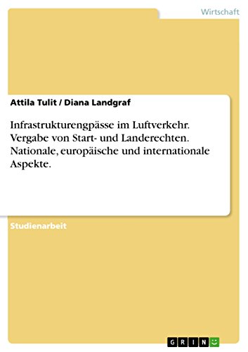 Stock image for INFRASTRUKTURENGPASSE IM LUFTVERKEHR. VERGABE VON START- UND for sale by Siglo Actual libros