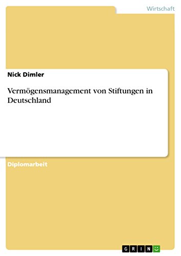 9783638736145: Vermgensmanagement von Stiftungen in Deutschland