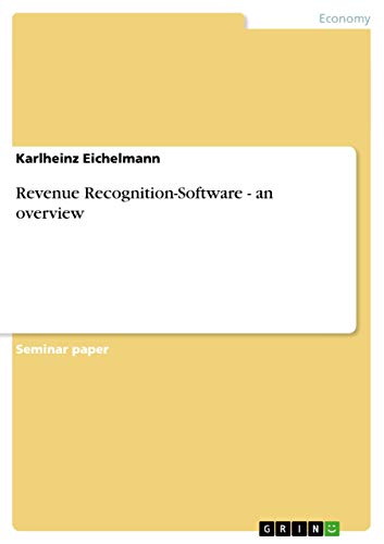 Stock image for Revenue Recognition-Software - an overview for sale by Welcome Back Books