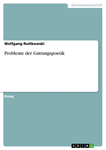 9783638893633: Probleme der Gattungspoetik (German Edition)