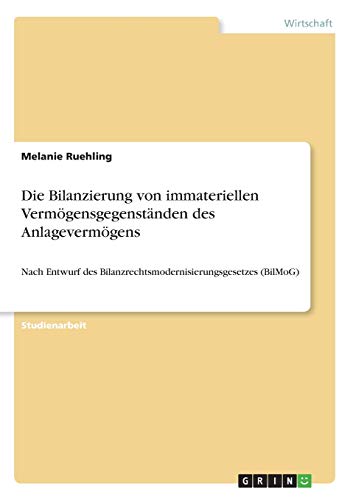 Beispielbild fr nderungen in der Bilanzierung von selbst erstellten immateriellen Vermgensgegenstnden des Anlagevermgens: Nach dem Entwurf eines Bilanzrechtsmodernisierungsgesetzes (BilMoG) zum Verkauf von medimops