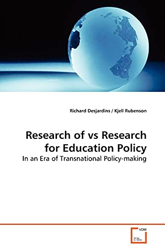 Stock image for Research of vs Research for Education Policy: In an Era of Transnational Policy-making for sale by Lucky's Textbooks