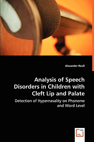 Stock image for Analysis of Speech Disorders in Children with Cleft Lip and Palate for sale by Chiron Media