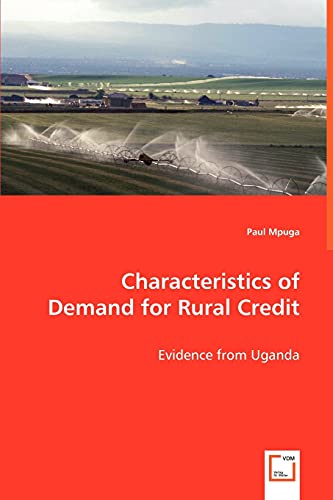 Stock image for Characteristics of Demand for Rural Credit for sale by Chiron Media