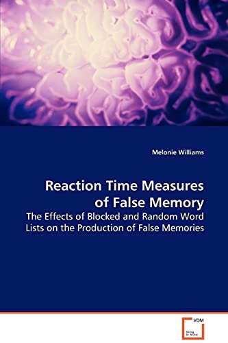 Stock image for Reaction Time Measures of False Memory for sale by PBShop.store US