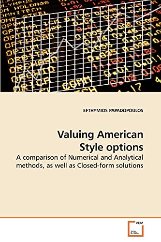 Stock image for Valuing American Style options for sale by Chiron Media