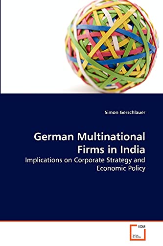 Imagen de archivo de German Multinational Firms in India a la venta por Chiron Media