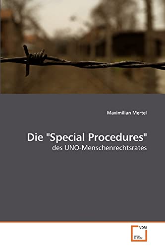 Beispielbild fr Die "Special Procedures" zum Verkauf von Chiron Media