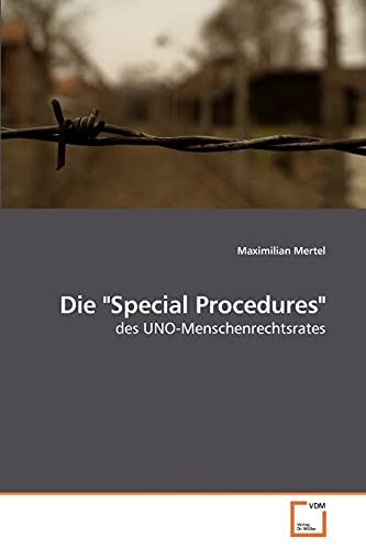 Imagen de archivo de Die "Special Procedures" a la venta por Chiron Media