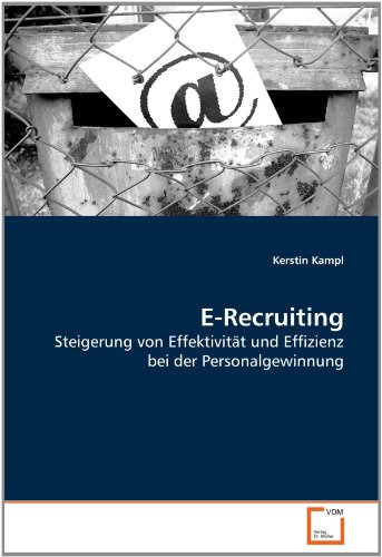 9783639282030: E-Recruiting: Steigerung von Effektivitt und Effizienz bei der Personalgewinnung