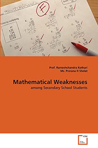 Stock image for Mathematical Weaknesses: among Secondary School Students for sale by Lucky's Textbooks