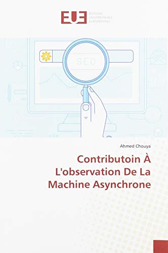 9783639545227: Contributoin  L'observation De La Machine Asynchrone