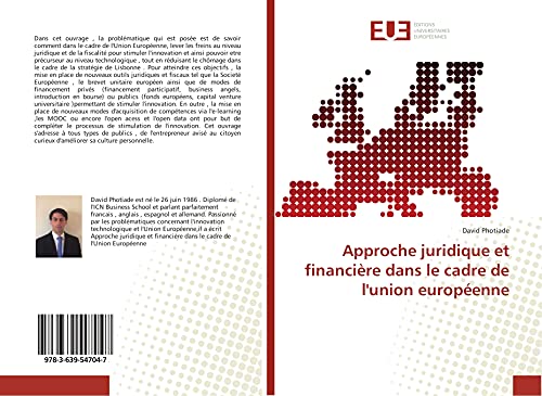 Stock image for Approche juridique et financire dans le cadre de l'union europenne for sale by Revaluation Books