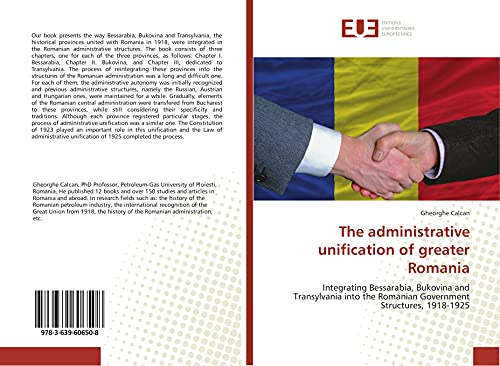 Stock image for The administrative unification of greater Romania for sale by Ria Christie Collections