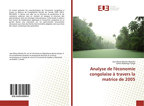 9783639620504: Analyse de l'conomie congolaise  travers la matrice de 2005