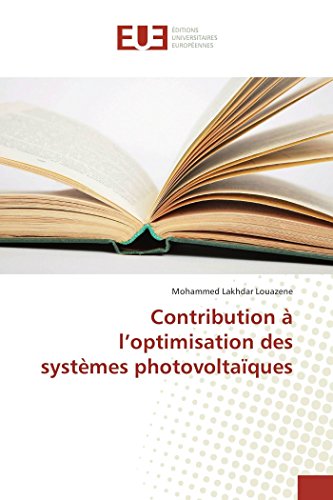 Stock image for Contribution  l optimisation des systmes photovoltaques for sale by Revaluation Books