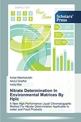 Stock image for Nitrate Determination In Environmental Matrices By Hplc: A New High Performance Liquid Chromatogaphic Method For Nitrate Determination Applicable to water and Food Products for sale by Lucky's Textbooks