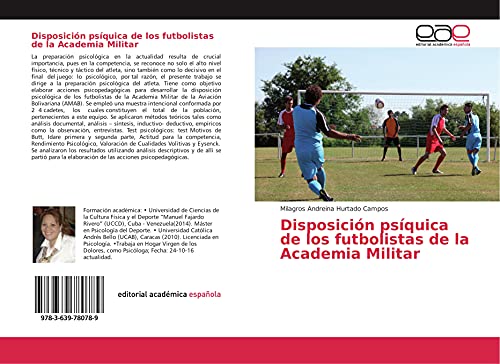Beispielbild fr Disposicin psquica de los futbolistas de la Academia Militar zum Verkauf von Revaluation Books