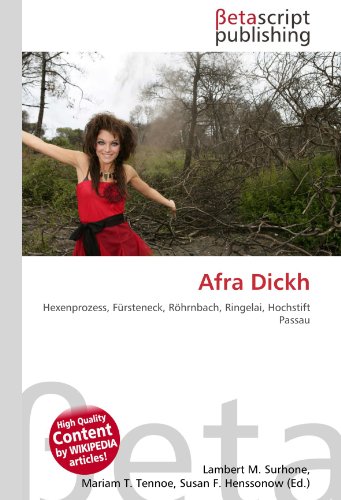 9783639938999: Afra Dickh: Hexenprozess, Frsteneck, Rhrnbach, Ringelai, Hochstift Passau