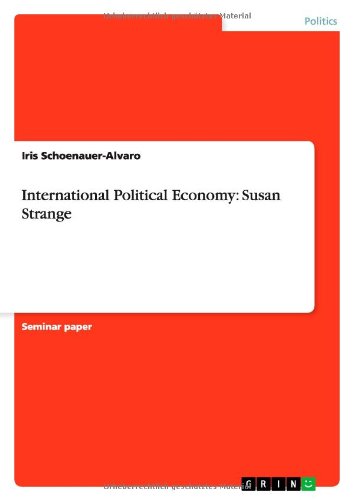 Stock image for International Political Economy: Susan Strange for sale by WYEMART LIMITED