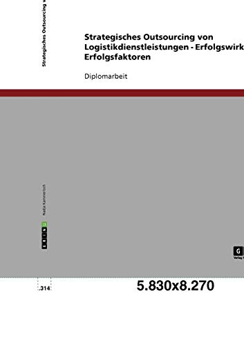 Strategisches Outsourcing von Logistikdienstleistungen. Erfolgswirkung, Erfolgsfaktoren - Nadja Kammerloch